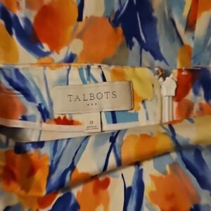 Talbots Multicolor Floral Skirt